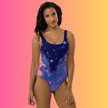 Bold Cheeky One-Piece Festival Swimsuit for EDM Vibes
