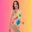 Cheeky Festival One-Piece Swimsuit for Rave and EDM Lovers