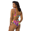 Swirl Abstract High-Waisted Bikini - Festival Ready Style