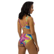 Swirl Abstract High-Waisted Bikini - Festival Ready Style
