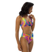 Swirl Abstract High-Waisted Bikini - Festival Ready Style