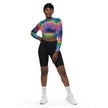 Vibrant Tie-Dye Long-Sleeve Crop Top for Music Festivals