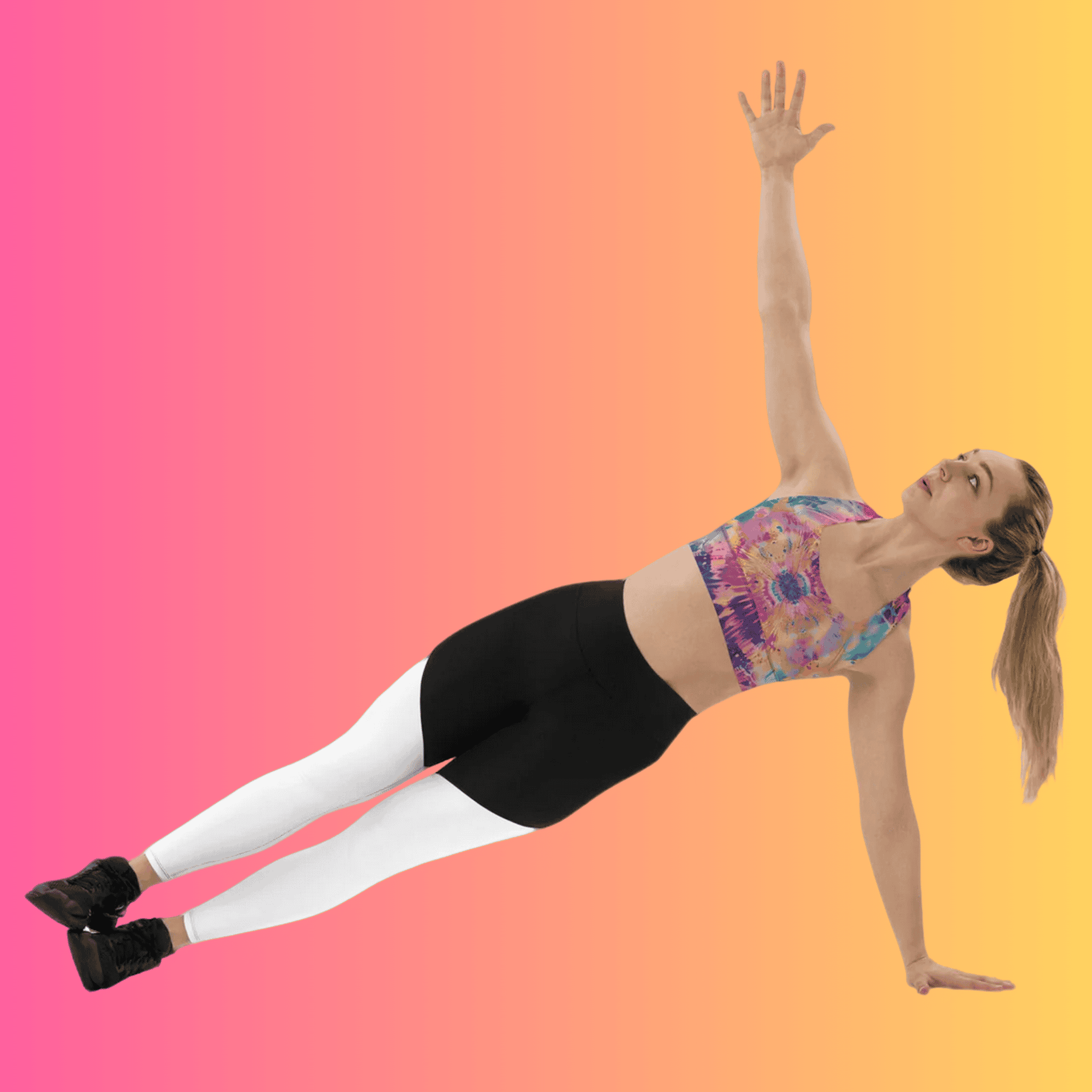 Vibrant Tie-Dye Longline Sports Bra for EDM Lovers