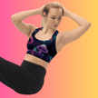 Mushroom Longline Sports Bra for Raves and Festivals