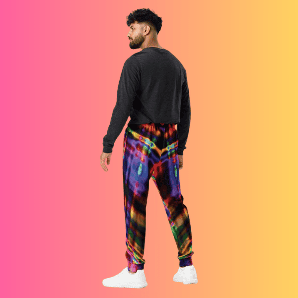 Electric Neon Joggers for Raving and Music Festivals