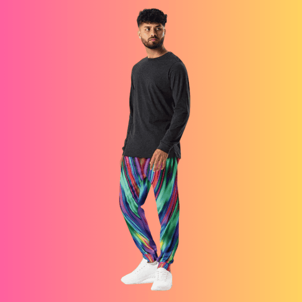 Electric Neon Joggers for Rave and Festival Vibes
