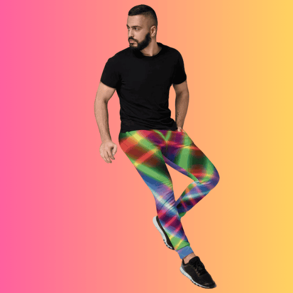 Electric Neon Joggers for Raves and Festivals – Festival Attire for EDM Lovers
