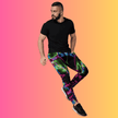 Electric Neon Joggers for Raves and Festivals - Bold Comfort and Style