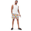 Vibrant Abstract Rave Swim Shorts for Epic EDM Festivals