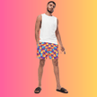 Bold Abstract Swim Shorts for Raves and Festivals