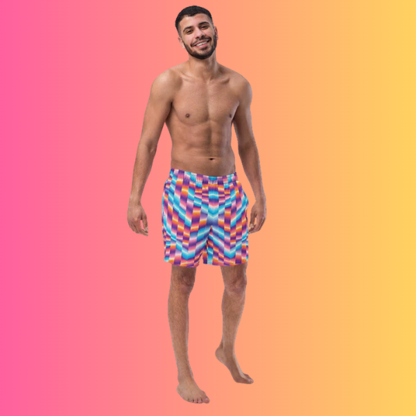 Custom EDM Festival Abstract Rave Swim Shorts