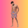 Bold Abstract Swim Shorts for Raves and Festivals