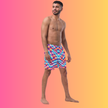 Custom EDM Festival Abstract Rave Swim Shorts