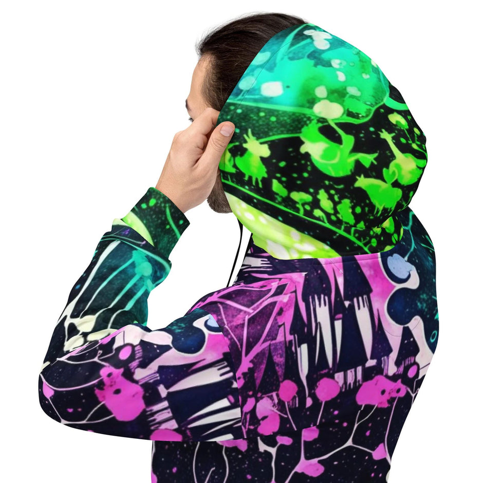 Neon Trip Path Festival Hoodie