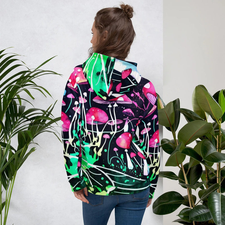 Neon Mushroom World Festival Hoodie