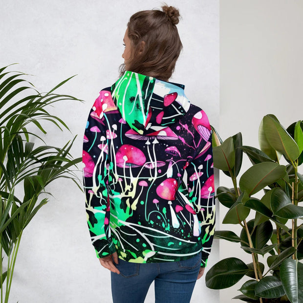 Neon Mushroom World Festival Hoodie