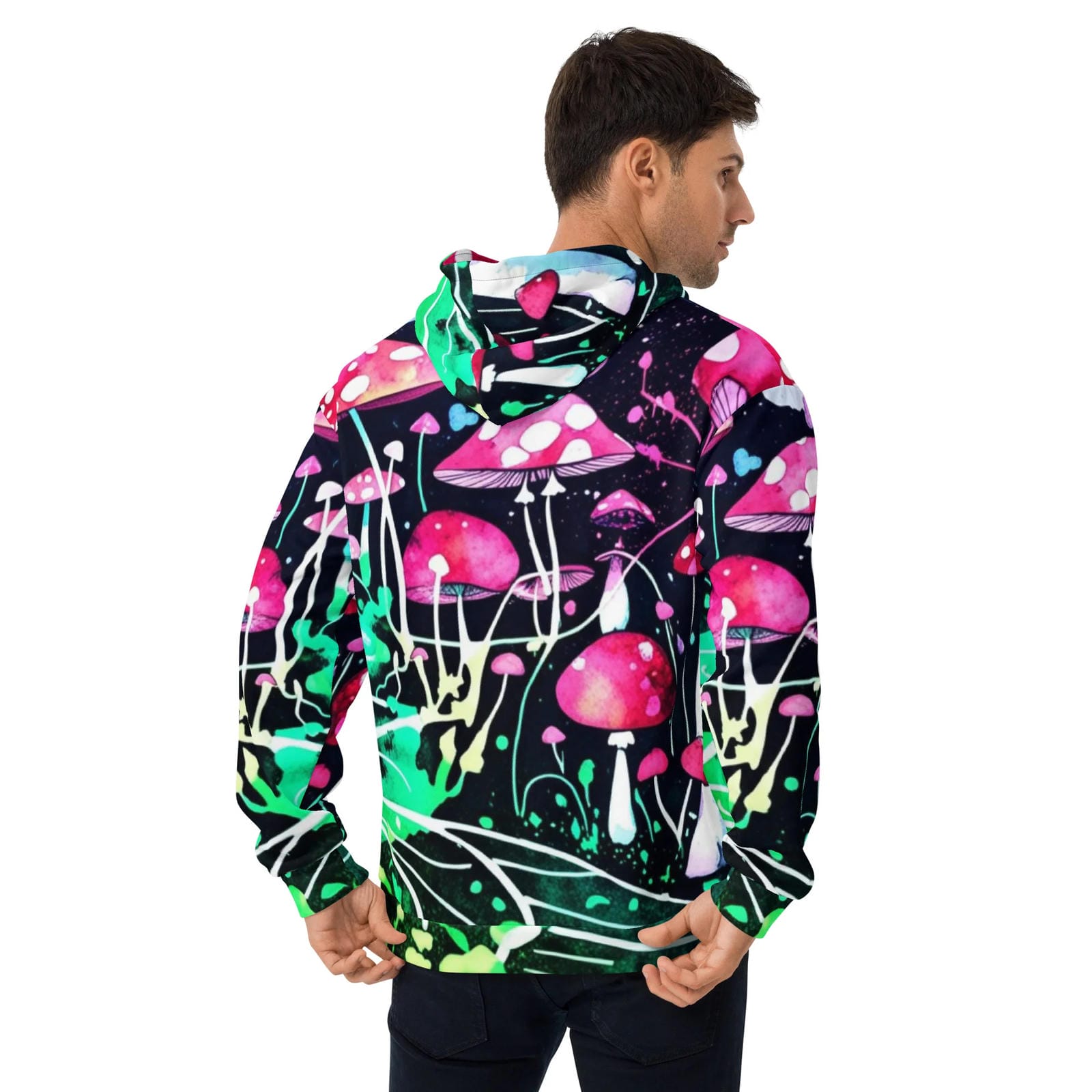 Neon Mushroom World Festival Hoodie