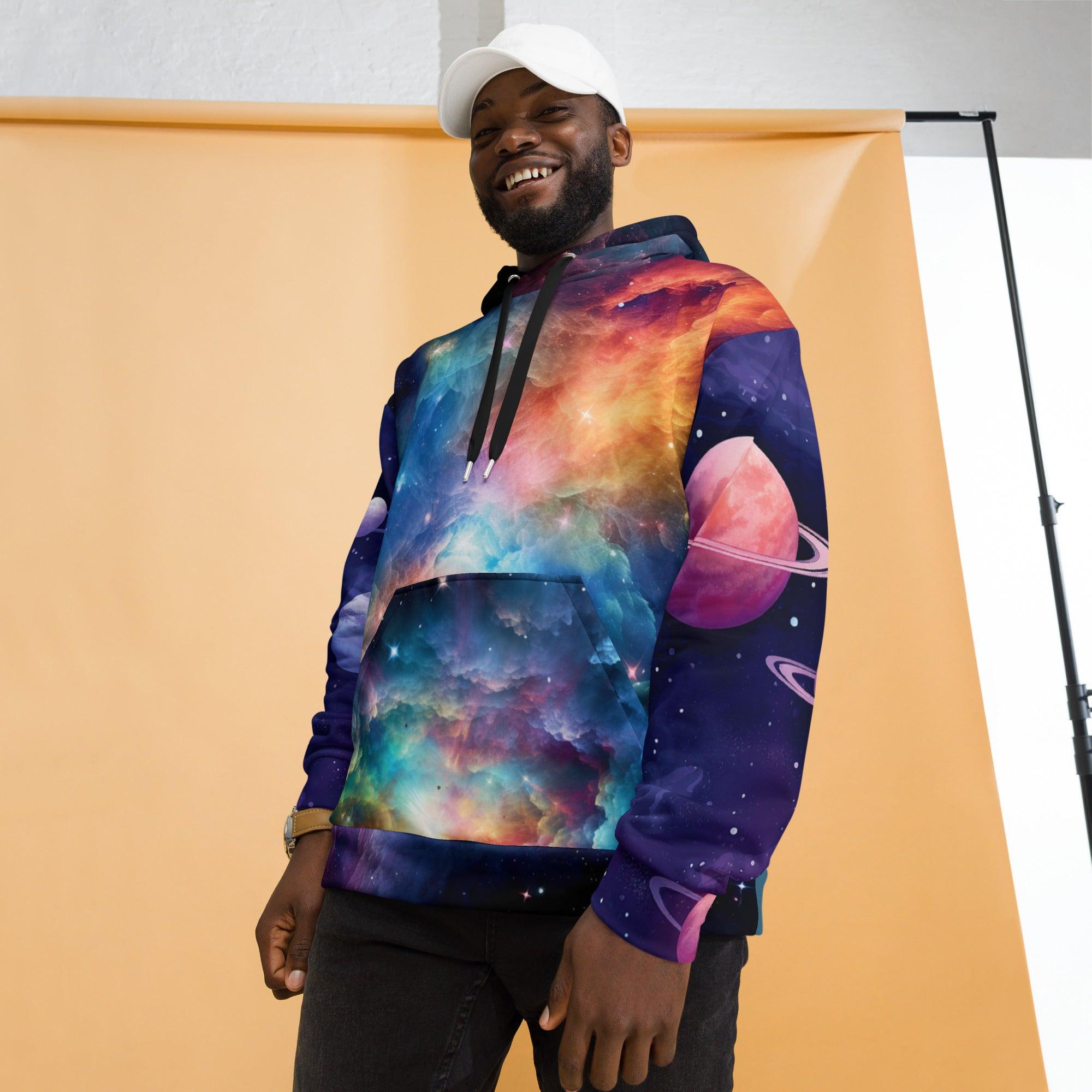 Trippy Space Galaxy Unisex Hoodie for Festivals
