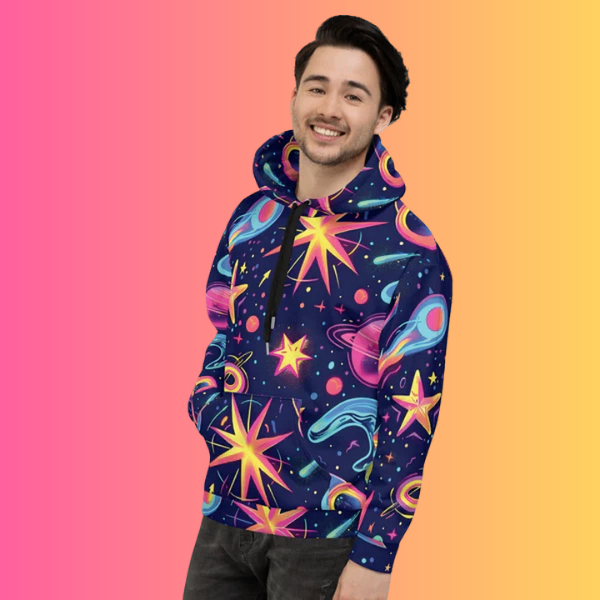 Cosmic Vibes Unisex Hoodie for Festival Lovers