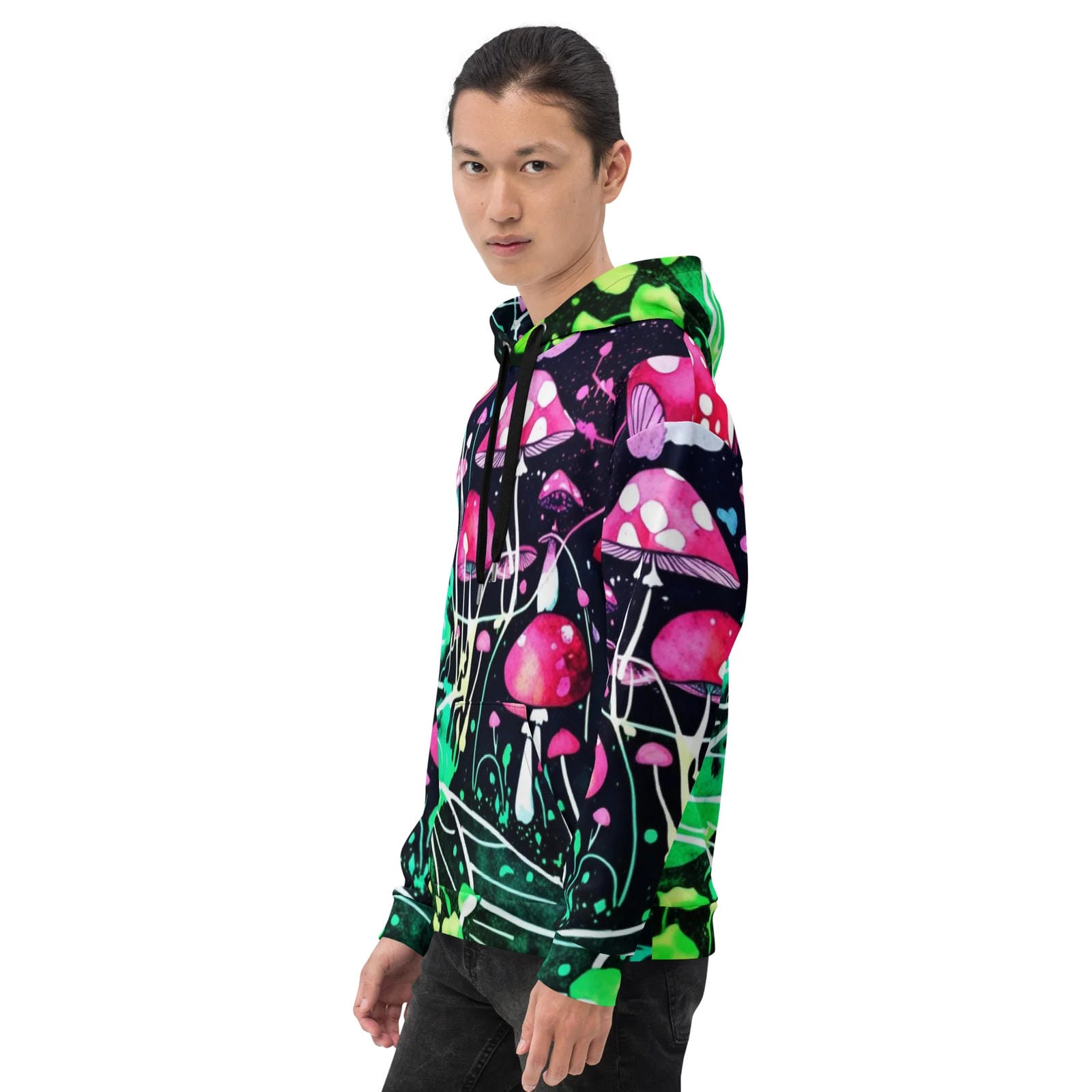 Neon Mushroom World Festival Hoodie