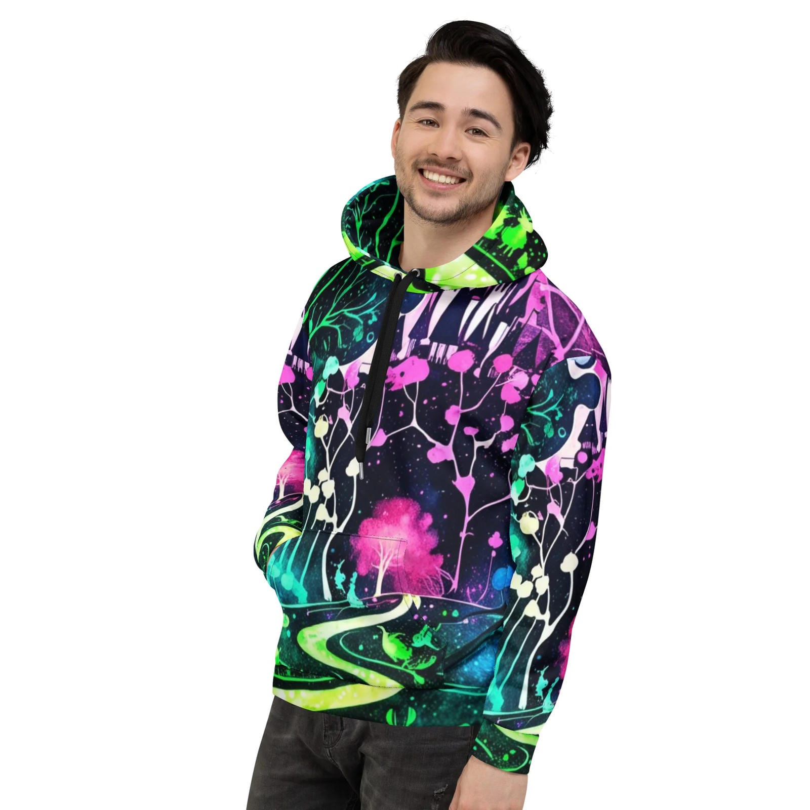 Neon Trip Path Festival Hoodie