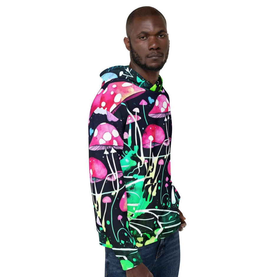 Neon Mushroom World Festival Hoodie