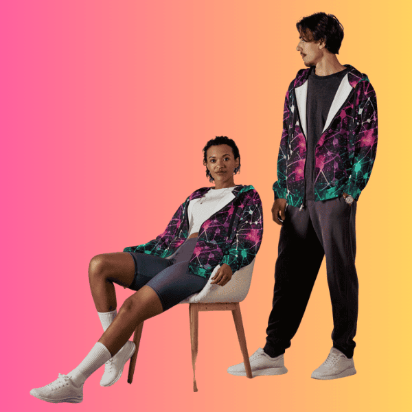 Eco-Friendly Unisex Zip Hoodie - Ideal for Festivals and Everyday Vibes