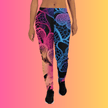 Vibrant Eco-Friendly Women's Festival Joggers for the EDM Scene