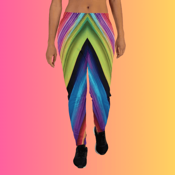 Vibrant Eco-Friendly Festival Joggers for Women - Perfect for Raves and Music Festivals