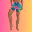Vibrant Tie-Dye Festival Shorts - Custom Rave Gear