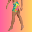 Vibrant Tie-Dye Festival Shorts - Custom Rave Gear