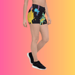 Vibrant Paint Splatter Festival Shorts for EDM Lovers