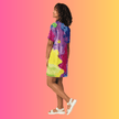 Playful Versatile T-Shirt Dress for Festivals and Raves