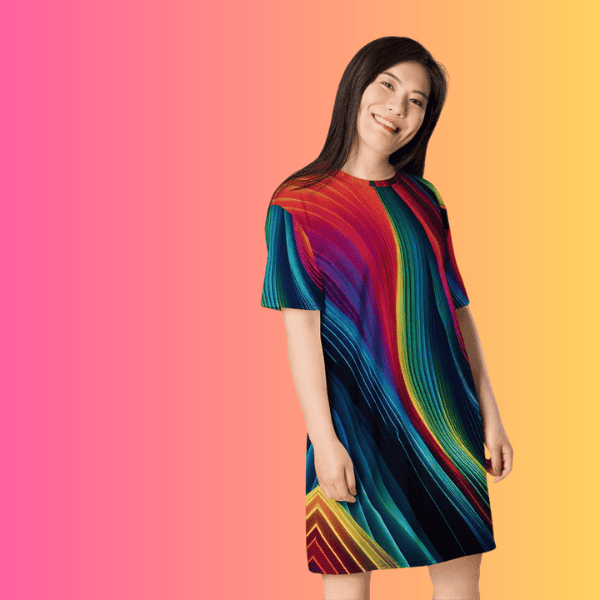 Vibrant Versatile T-Shirt Dress for Festivals and Everyday Adventures