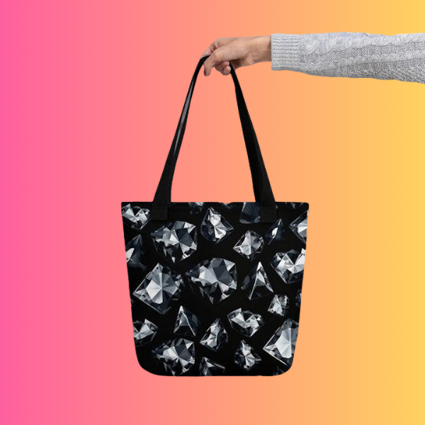 Diamond Tote Bag for Raves and Music Festivals