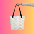 Vibrant Rainbow Diamond Festival Tote Bag - Perfect for Ravers and EDM Lovers