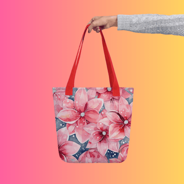 Festival Flower Tote Bag for EDM Enthusiasts
