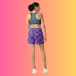 Vibrant All-Over Print Unisex Athletic Long Shorts for Festivals and Adventures