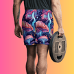 Unisex Vibrant All-Over Print Athletic Long Shorts for Festivals and Raves