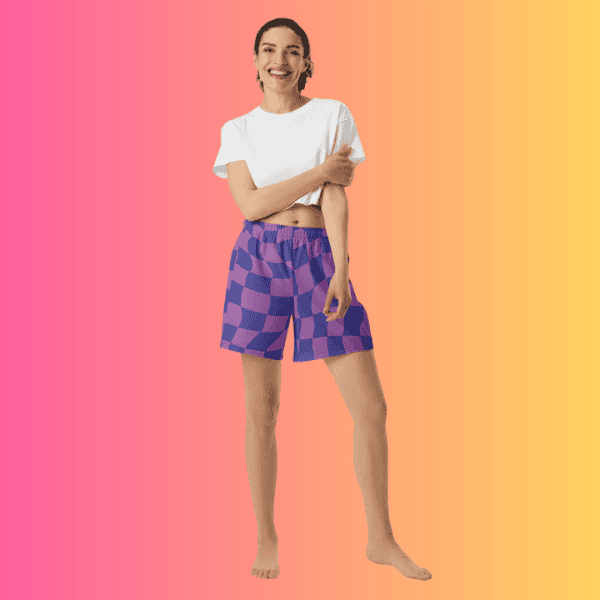Vibrant All-Over Print Unisex Athletic Long Shorts for Festivals and Adventures