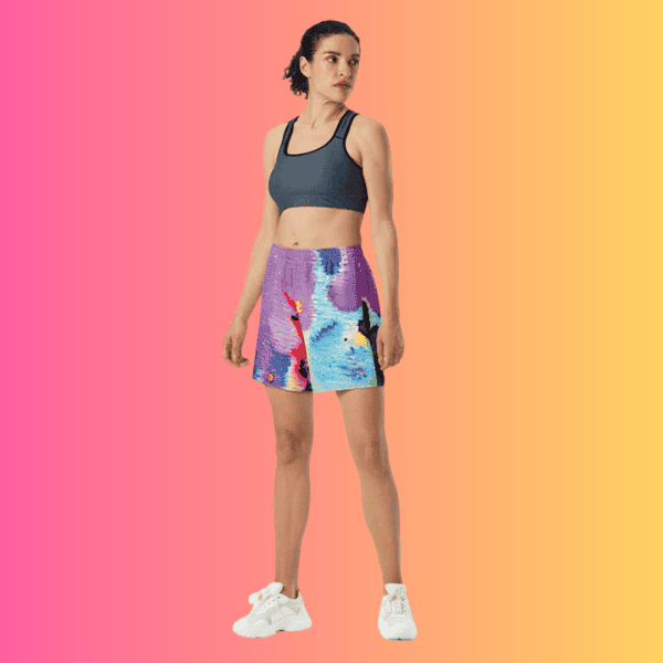 All-Over Print Unisex Athletic Long Shorts for Festivals and Raves
