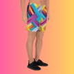 Psychedelic Trippy Long Shorts for Raves and Festivals – Unleash Your Festival Vibe