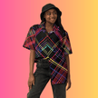 Festival-Ready Plaid Button-Up Shirt for EDM Lovers