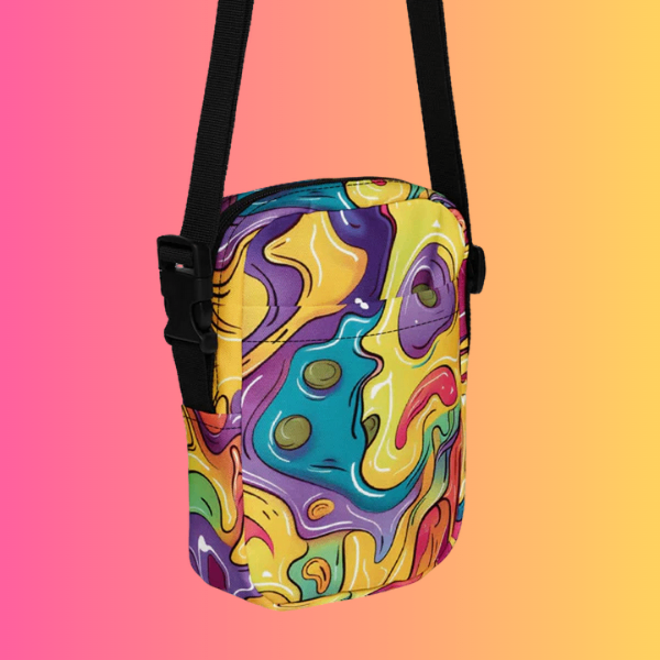 Vibrant Utility Crossbody Bag for Festivals and Raves