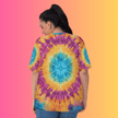 Vibrant Tie-Dye Women's T-Shirt for Raves and Festivals