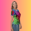 Neon Tie-Dye Festival Vibe T-shirt for Women – Ultimate Rave Gear