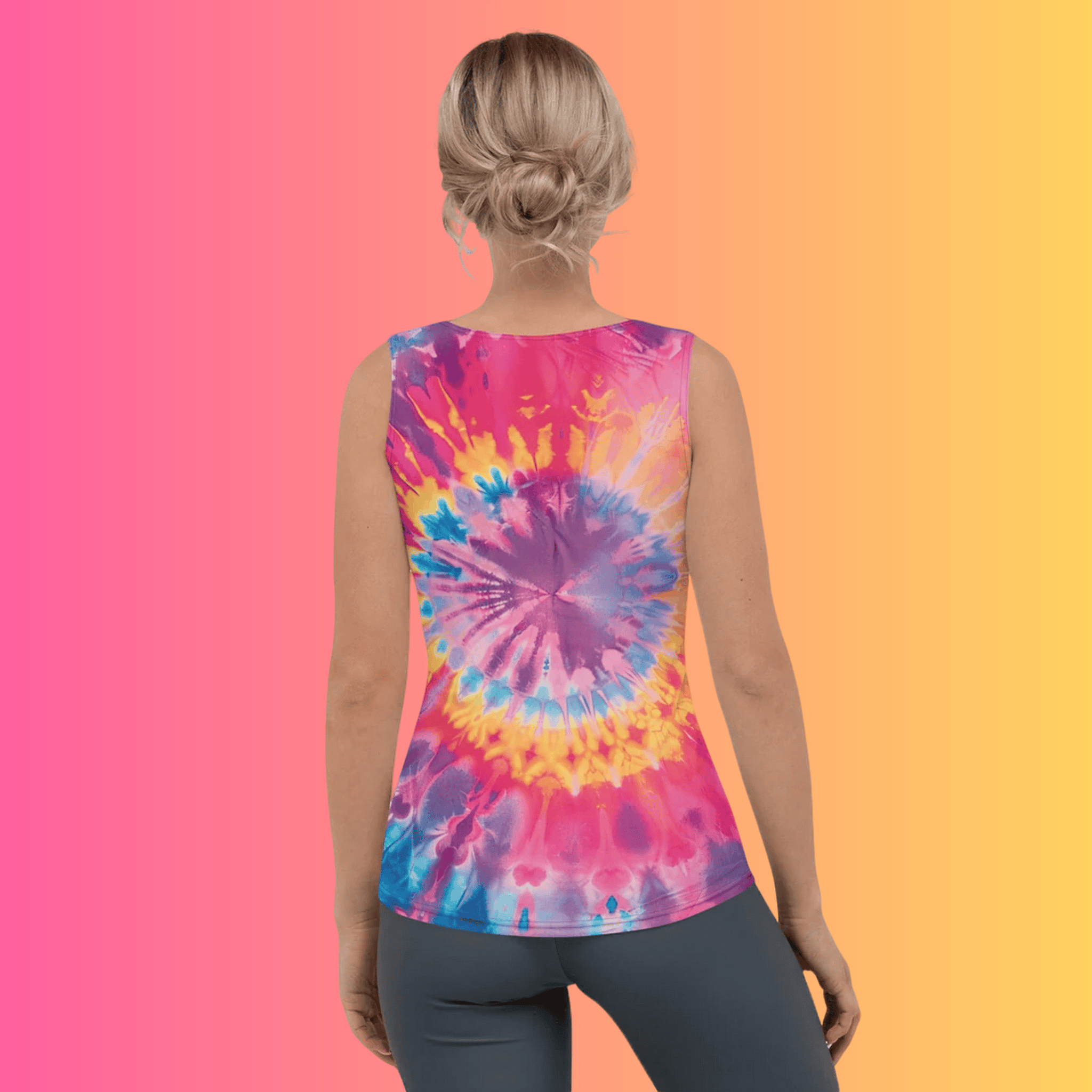 Vivid Tie-Dye Festival Tank Top for Raves and Music Festivals