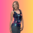 Vibrant Trippy Abstract Tank Top for Raves & Festivals - Ultimate EDM Vibe Gear