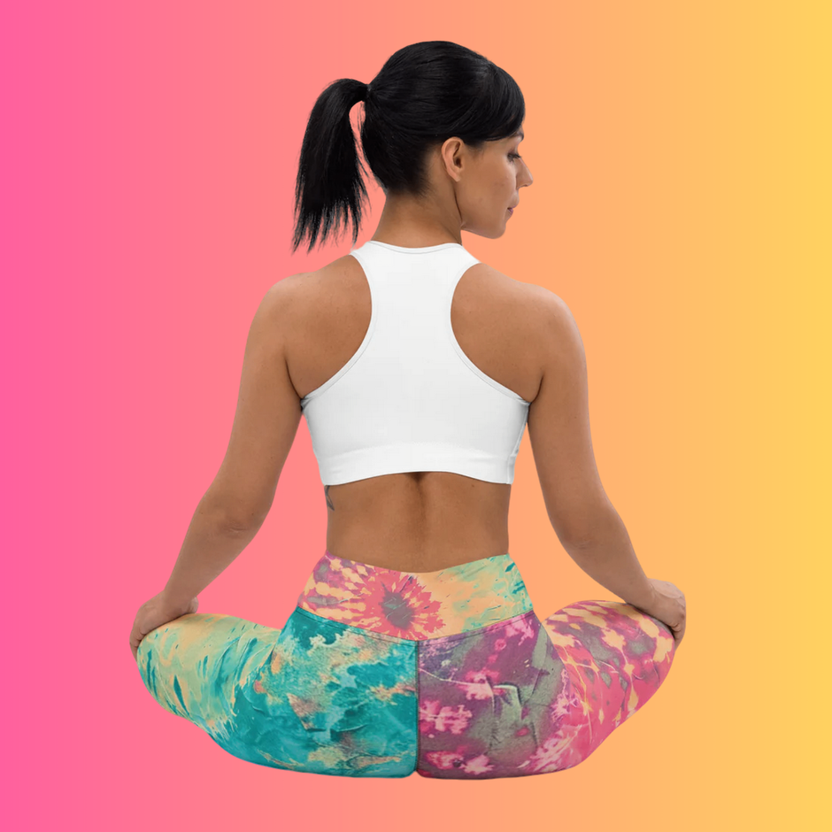 Custom Tie-Dye Yoga Leggings for Raves and Festivals