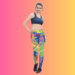 Neon Tie-Dye Yoga Leggings for Ultimate Festival Vibes – EDM Ready!